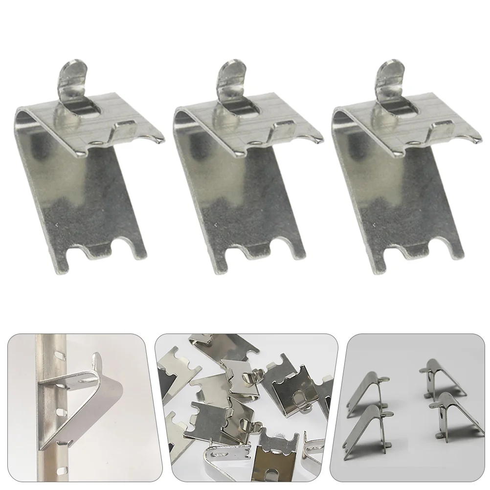 

Shelf Clips Refrigerator Cooler Freezer Hooks Fridge Support Clamp Clip Replacement Buckles Tool Brace Stainless Steel Square