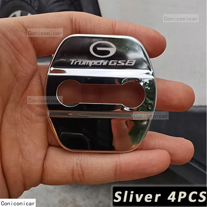

Для GAC Trumpchi GS8 2023 2024 GS8 Автомобильный Дверной замок Защита Крышки эмблемы корпус из нержавеющей стали аксессуары для украшения
