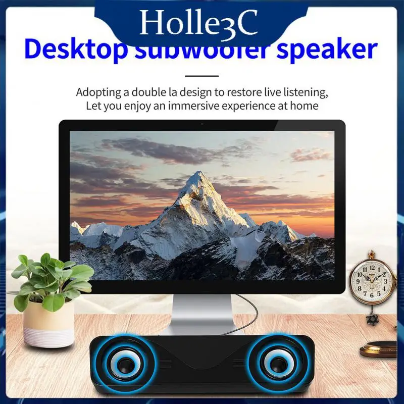 

267x65x57mm No Power Consumption Speaker 500ma-1a Usb Dual Speakers Bigger Bass More Power Music Player Black No Driver Aux