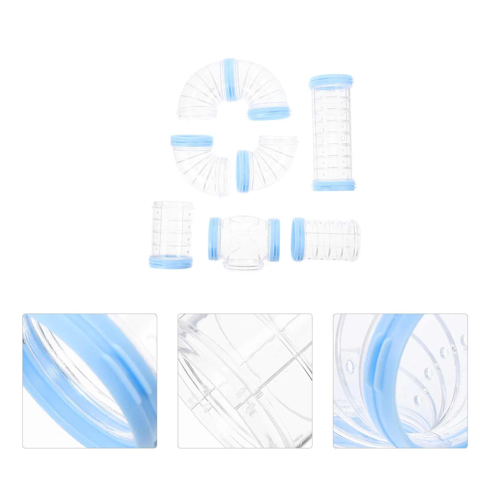 

Hamster Pipe Plastic Clear Tube Guinea Cage DIY Maze Tool Rat Outer Supply Educational Toys For