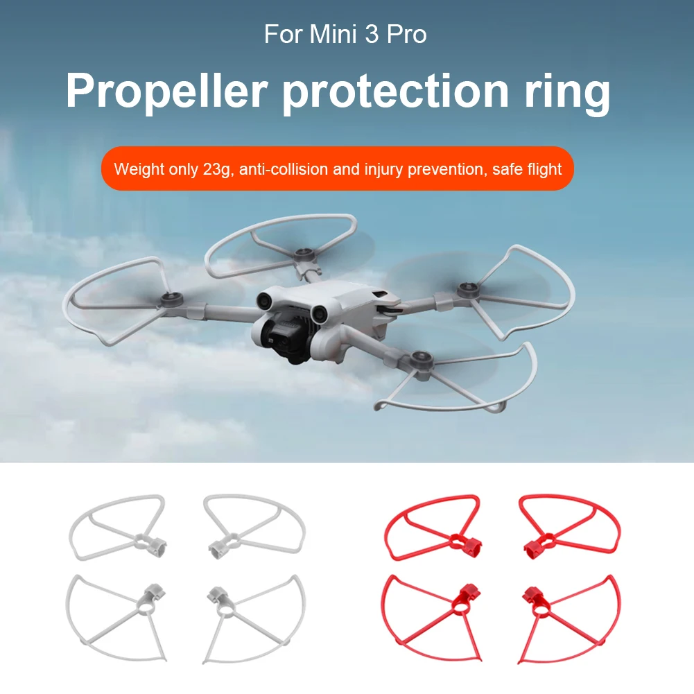 

For DJI Mini 3 Pro Drone Blade Wing Fan Protective Bumper Cover Anti-collision Propeller Blade Protection Compression Resistance