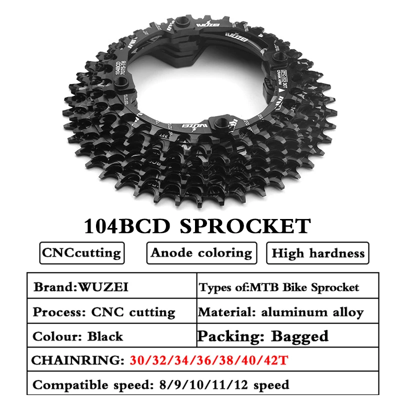 104BCD круглая узкая широкая звезда горный велосипед 30/32/34/ 36/38/40/42/44/46/48/50/52T