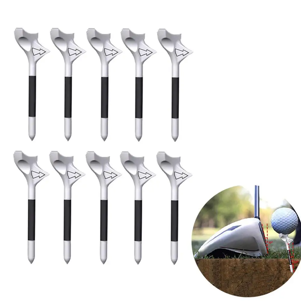 

10Pcs Premium Golf Tees Enhancing Golf Shot Distance Diamond Shaped Design Low Resistance Golf Tees Golf Equipment