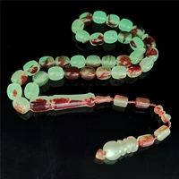 islamic rosary bead muslim prayer beads 1012mm 33pcs glow in the dark resin amber tasbih sibha misbaha