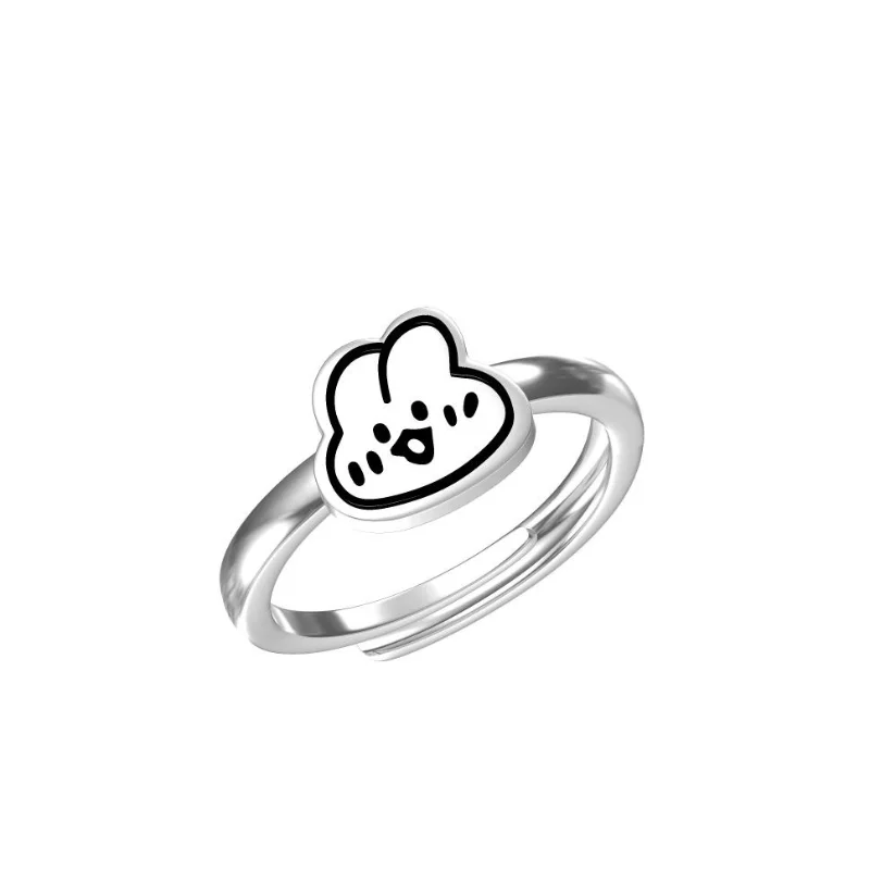 

Прекрасное кольцо, пара милых мультяшных кроликов, кольцо сестры, праздничный подарок