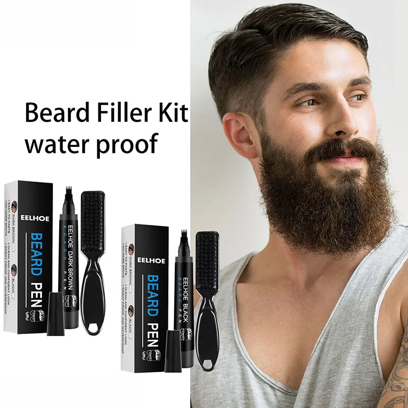 

Набор для бороды, водонепроницаемая ручка для бороды, ручка для укладки бороды, кисть для укладки бороды