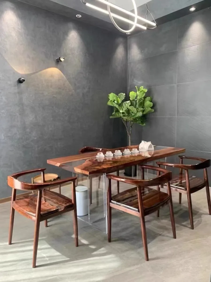 Чай из смолы эпоксидная смола прозрачный кристалл речный стол большая доска клей