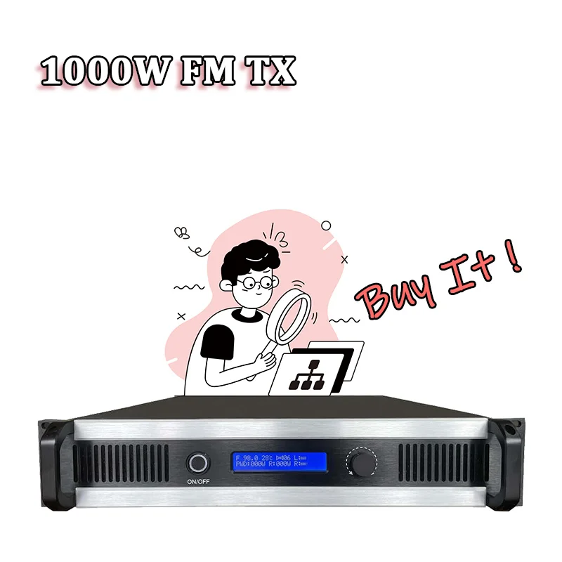 

1000W Wireless FM Transmitter for Radio Station