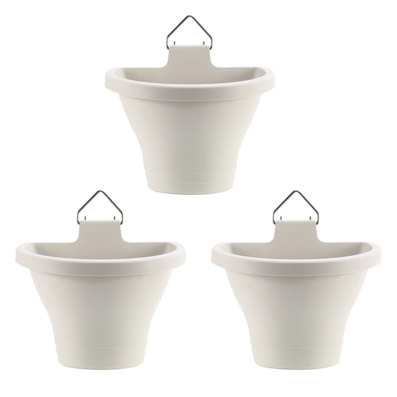 

Подвесной цветочный горшок, настенный цветочный горшок подходит для украшения улицы и дома двора и сада