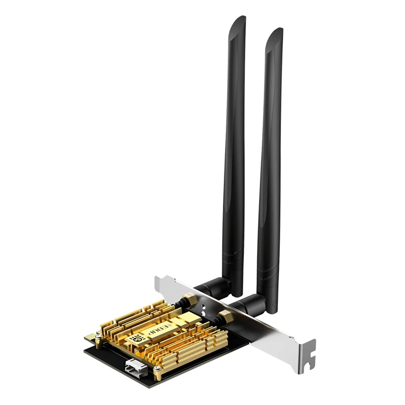 

EDUP WIFI 6E AX210GS PCIE Wireless Network Card Adapter 5374Mbps Bluetooth 5.2 Dual Band WiFi Card 2.4Ghz/5Ghz/6Ghz PCIE Adapte