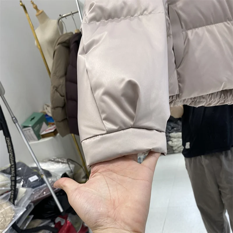 Зимние парки корейская модная куртка-пуховик милое пуховое пальто женская