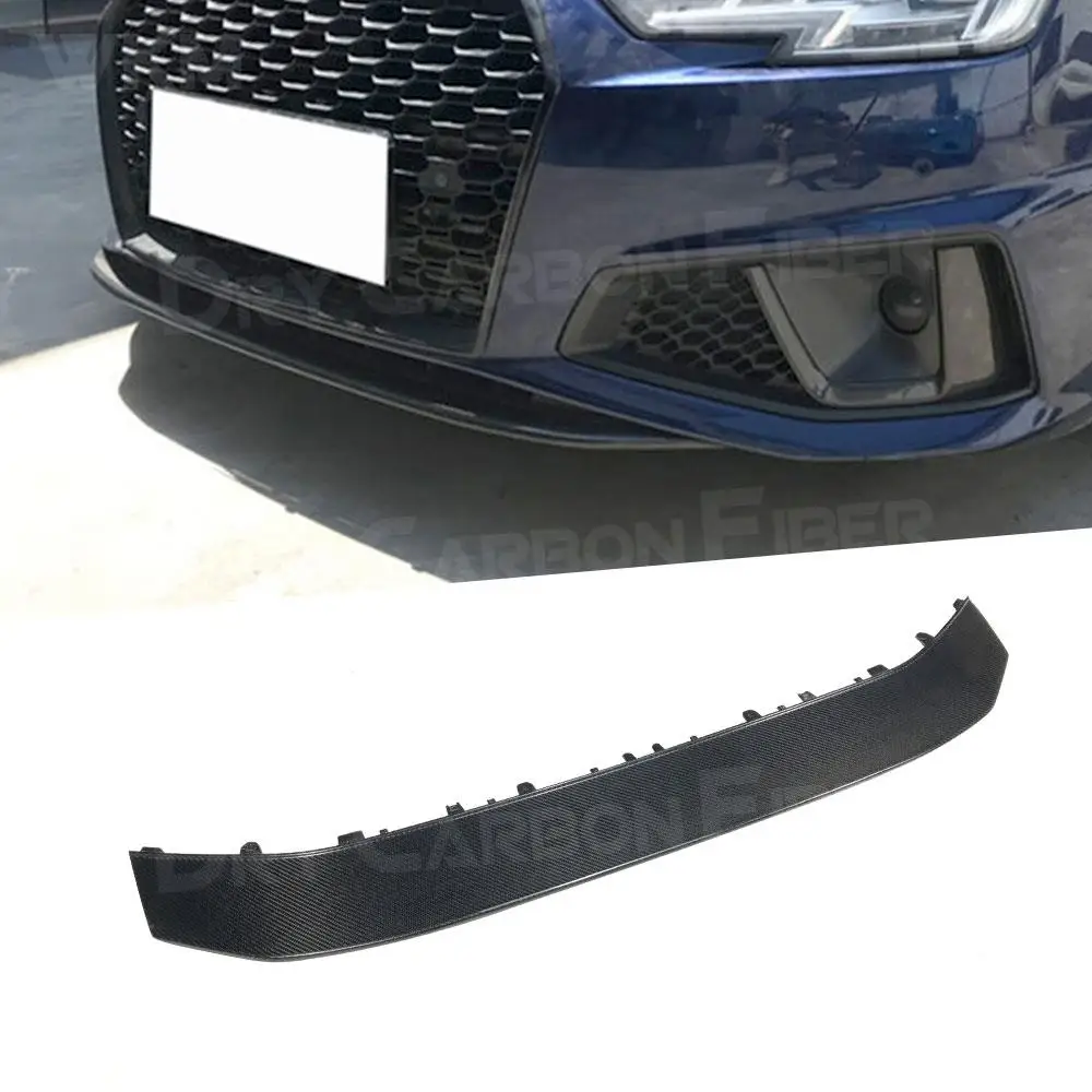

Carbon Fiber Front Bumper Lip Spoiler for Audi A4 Sline Sport S4 Sedan 2019 Head Chin Guard Car Styling FRP