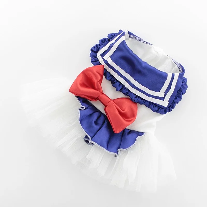 Платье Сейлор Мун Одежда для питомцев костюм собаки маленький милый тонкий