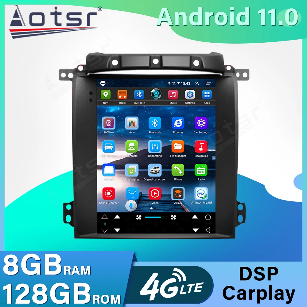 

Tesla Vertical Screen Car Radio For Kia Sorento 2002 - 2006 Android 128GB Stereo Auto GPS Navigation Head Unit Multimedia Player