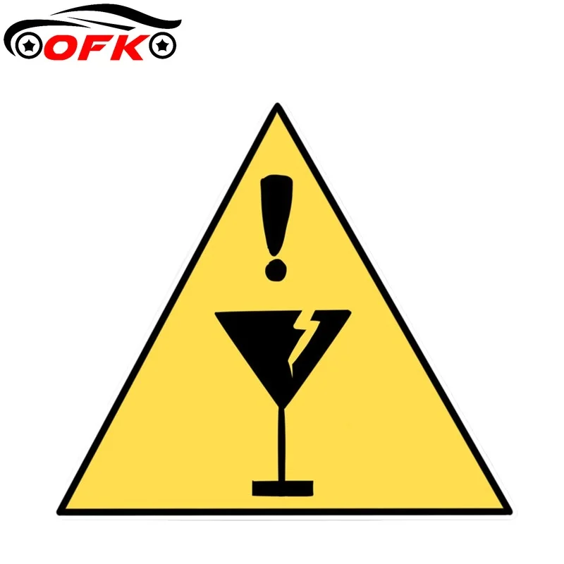 

Warning Sign Car Stickers Bumper Window Accessories 13.3CM*12.1CM