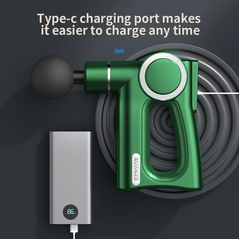 Мини-пистолет для массажа Вибрационный портативный небольшой Массажер мышц