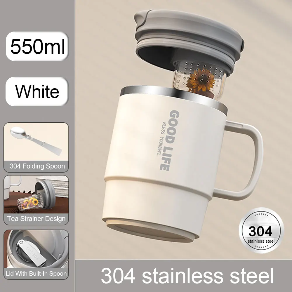 

Кружка из нержавеющей стали с заварником 550 мл