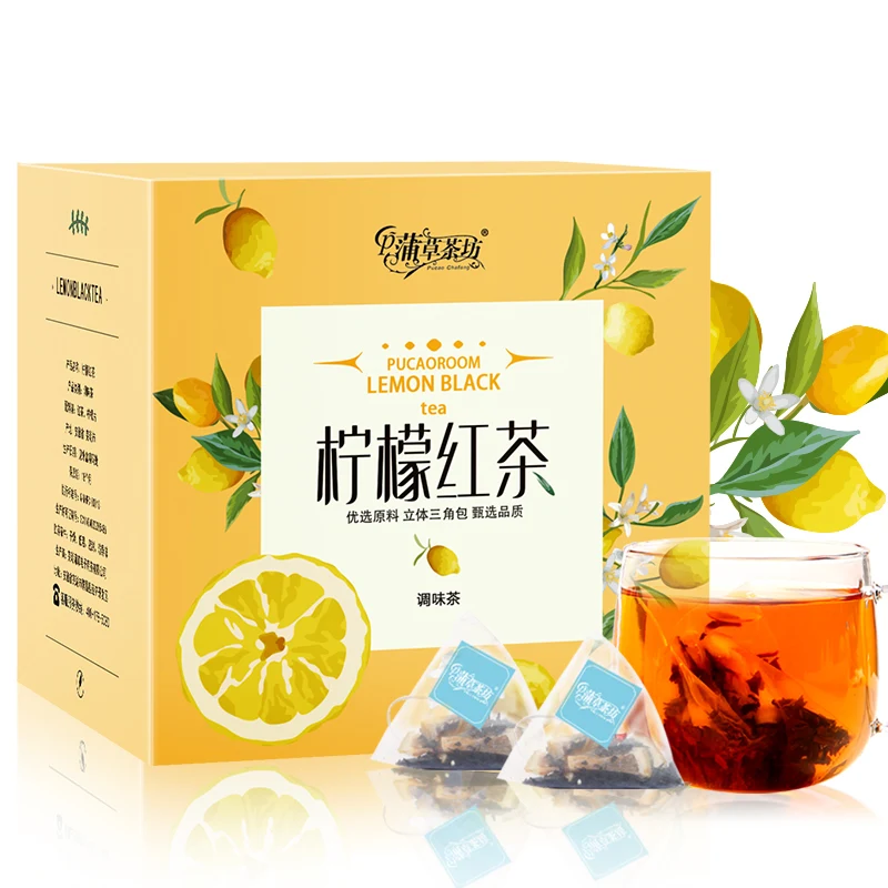 

Превосходный лимонный черный чайный треугольный пакет чайный пакетик ледяной черный зеленый чайный сервиз фруктовый чай для здоровья поте...