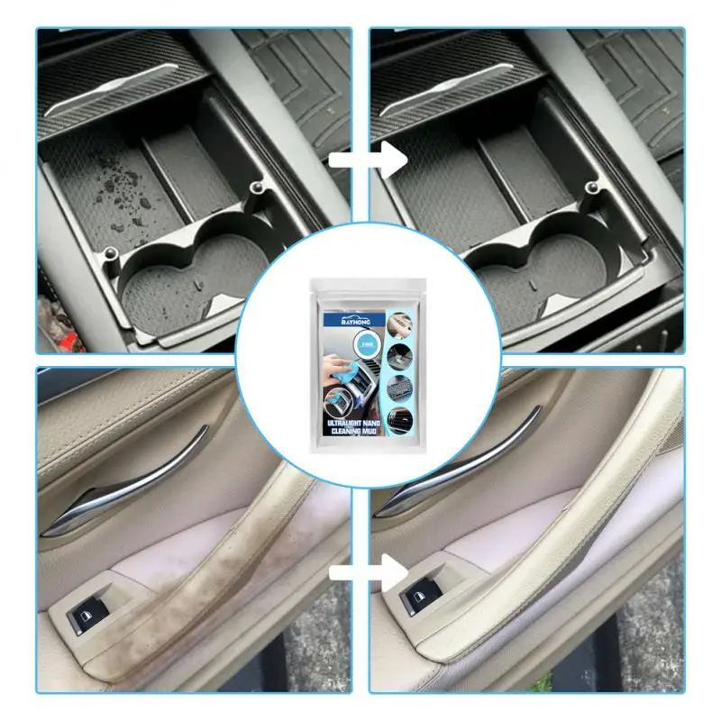 

Car Cleaning Sponge 20g Non-toxic Effective Durable Multifunctional Car Wash Tools Microfiber Dust Tools Mud Gel 15x10x1