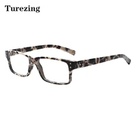 turezing 4 pack prescription reading glasses spring hinge men and women rectangular frame hd eyeglasses0600
