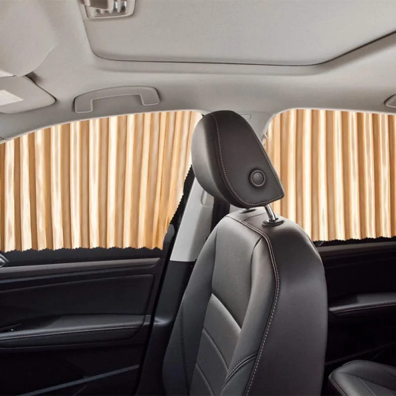 

2/4pcs Summer Car Curtains Magnetic Installation Car Side Window Sunshade Windshield Sunshade Curtain Side Window Uv Protection