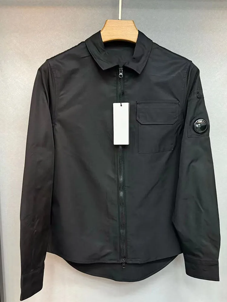 Мужская повседневная модная куртка на молнии с линзами