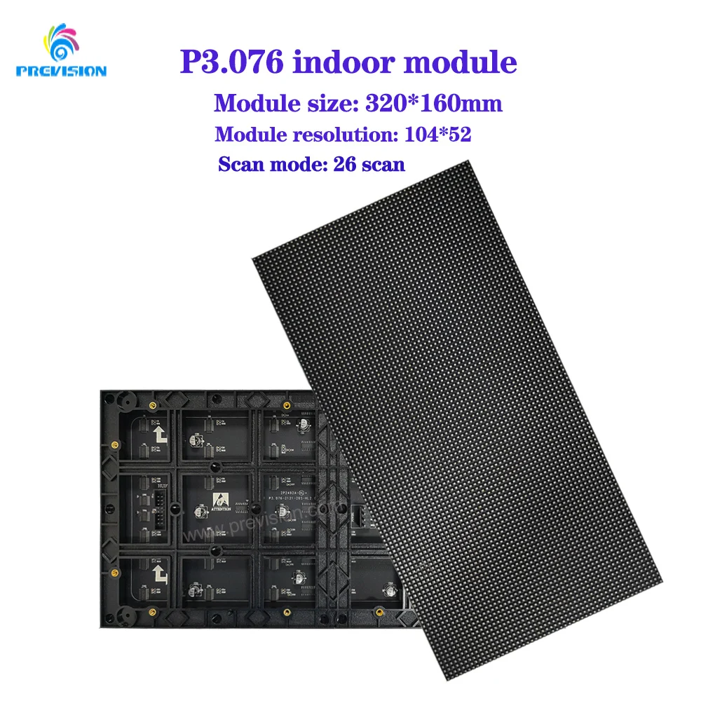 Дешевый RGB P3.076 320x160 мм 104x52 точки SMD2121 внутренний HD светодиодный видео экран