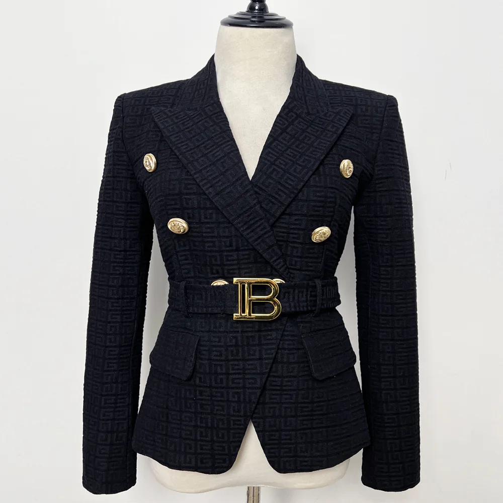 LXUNYI  High Quality White Blazer Women 2022 Fashion Ladies Long Sleeve Slim Elegant Suit Jackets Solid Sashes Vintage Blazers