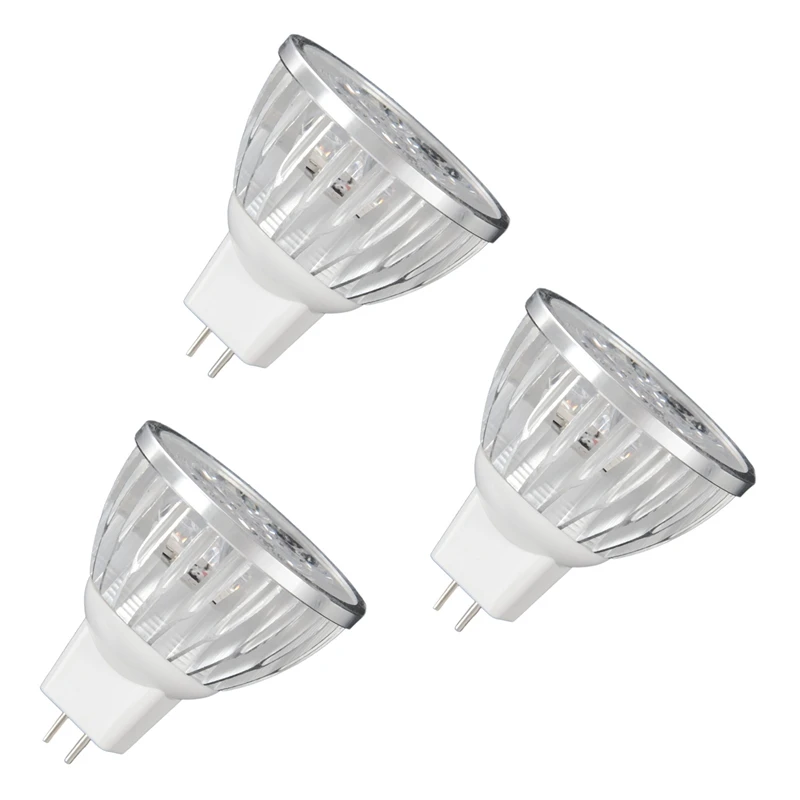 3X 4W Dimmable MR16 LED Bulb/3200K Warm White LED Spotlight/