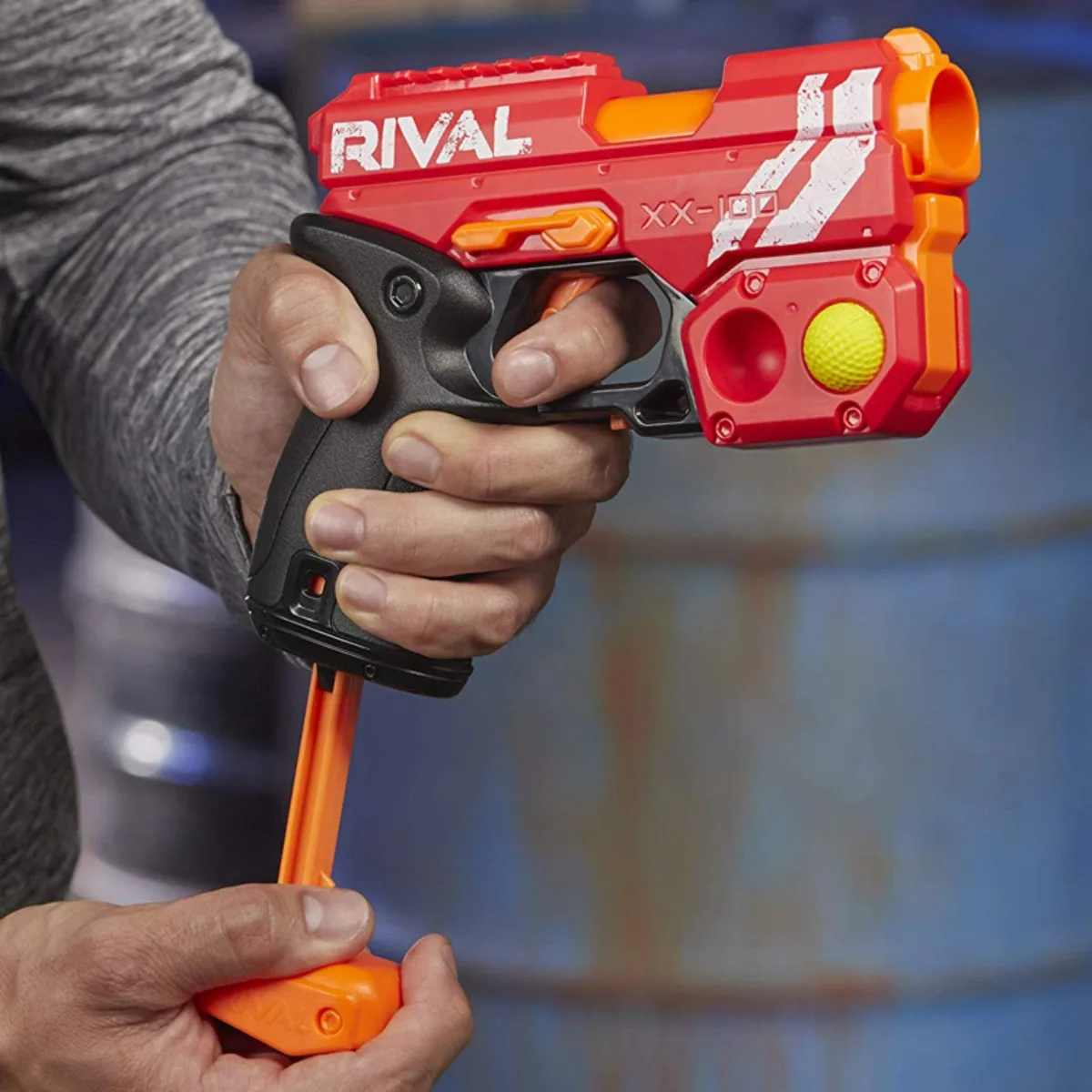 Фото Hasbro Nerf Rival Knockout XX-100 Круглое хранилище Blaster, скорость 90 кадров в секунду, бриджи 2, официальные круглые E6192 №2