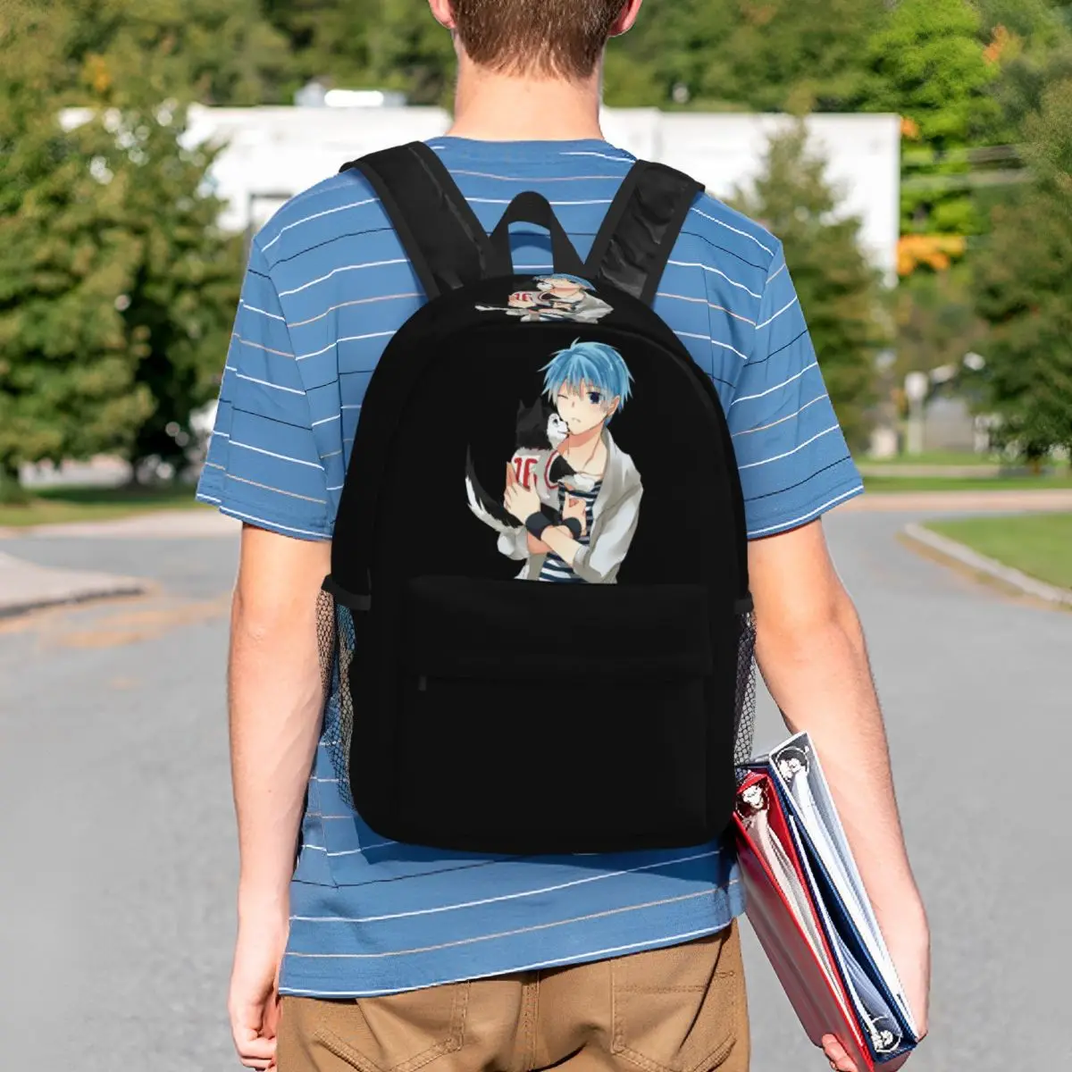 Фото Рюкзак Harajuku Basketball Kuroko No Basket Basuke Kaijo, школьный рюкзак для студентов, сумка для ноутбука, наплечная сумка для мужчин и женщин. №5