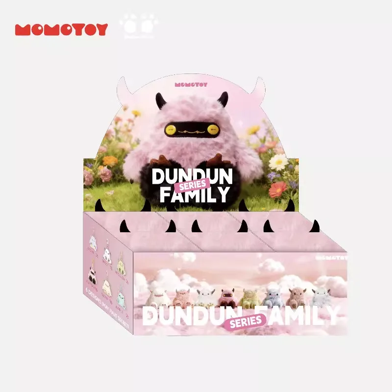 Фото Оригинальная плюшевая игрушка-монстр MOMOTOY Dundun в закрытой упаковке, милая мягкая кукла, подвеска для сумки, брелок, игрушка-сюрприз, новогодний подарок для девочек №5