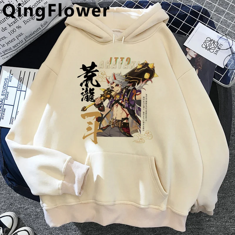 

Толстовка Game Genshin Impact Hu Tao Xiao kaedeхара Kazuha, мужской пуловер с принтом, худи, уличная одежда