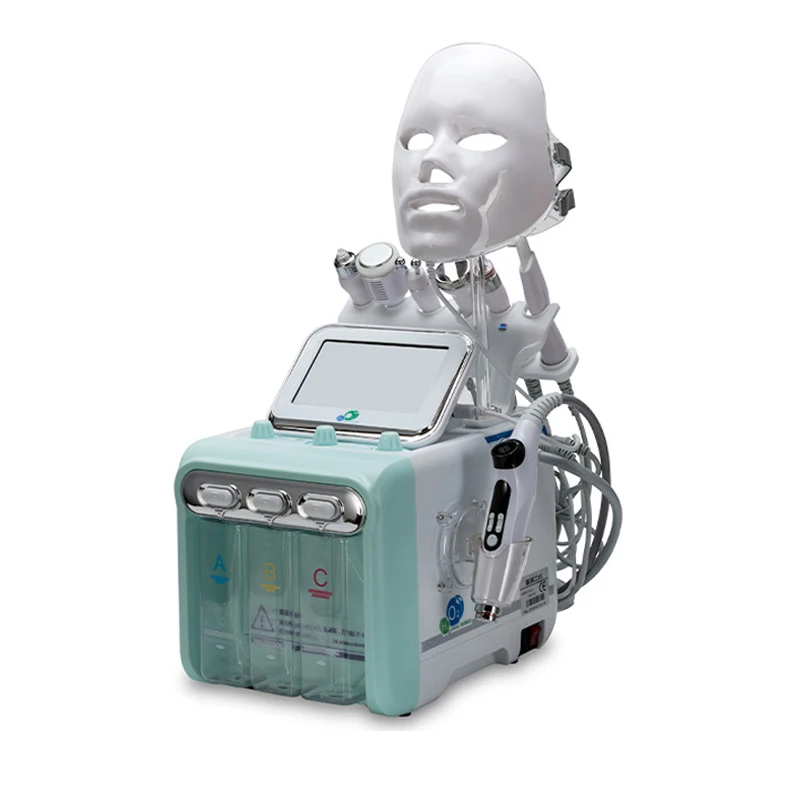 Hydra Дермабразия H2o2 Кислородный маленький пузырь 8-в-1 Машина для лица Омоложение