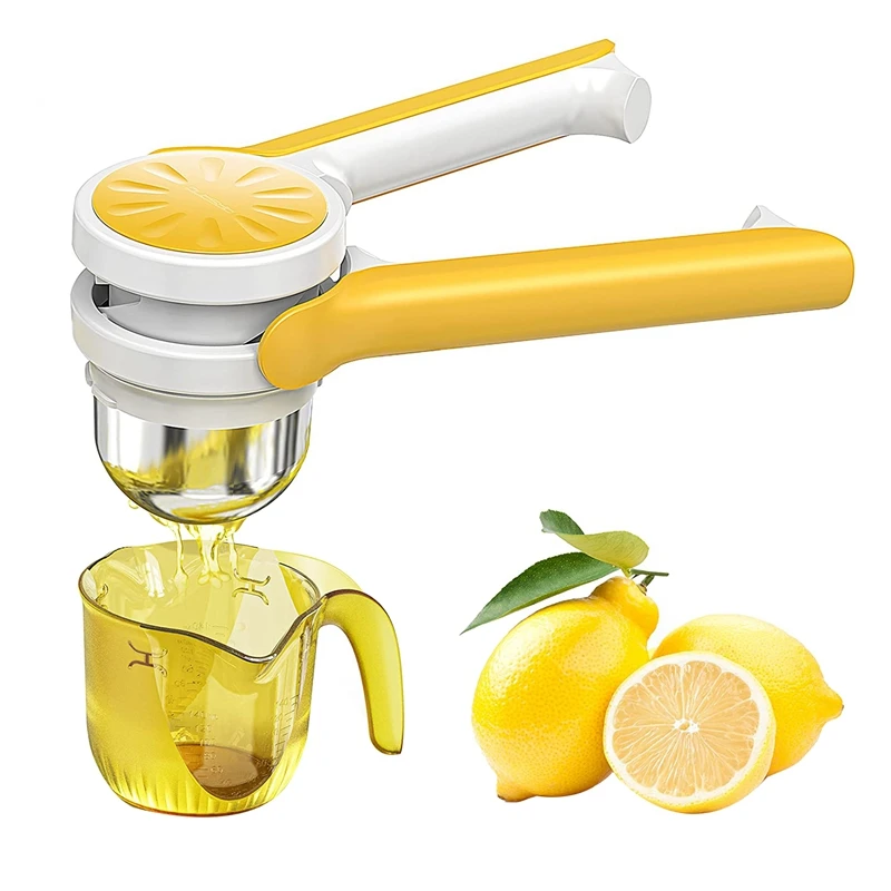 

SEWS-соковыжималка для лимона и лайма, ручная соковыжималка для лимона, ручная соковыжималка для цитрусовых с легким извлечением, включая мер...