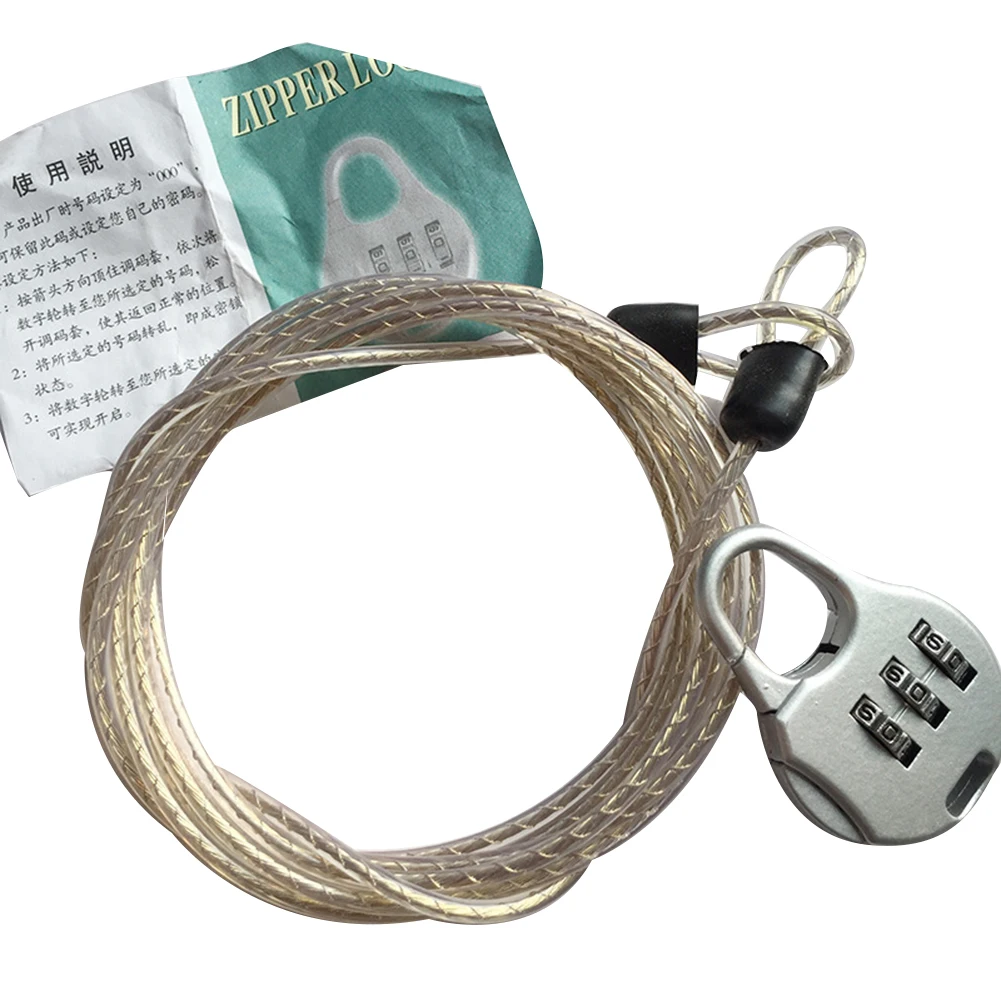 

Mini Password Lock For Luggage Lock Door Bike Motorcycle Rope Home Password Wire Rope Password Motorcycle Accessory