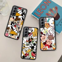 disney mickey minnie mouse bugs bunny phone case for samsung galaxy s22 s21 ultra s20 fe s9 plus s10 5g lite 2020 silicone soft