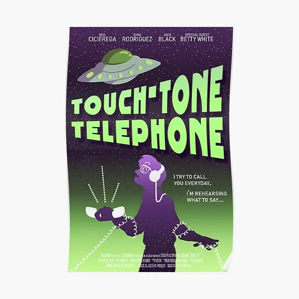 

Touch Tone Telephone Poster Modern Art Funny Mural Print Decor Home Decoration Painting Room Picture Wall Vintage No Frame