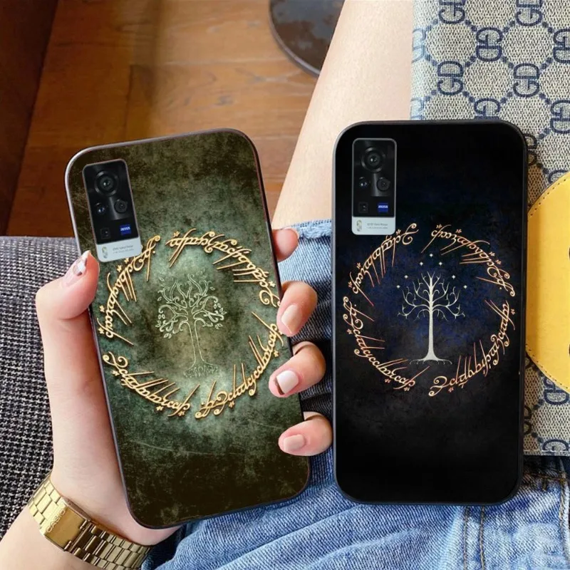 

Чехол «Властелин Колец» для VIVO Y95 Y93 Y31 Y20 V19 V17 V15 Pro X60 NEX, черный мягкий чехол