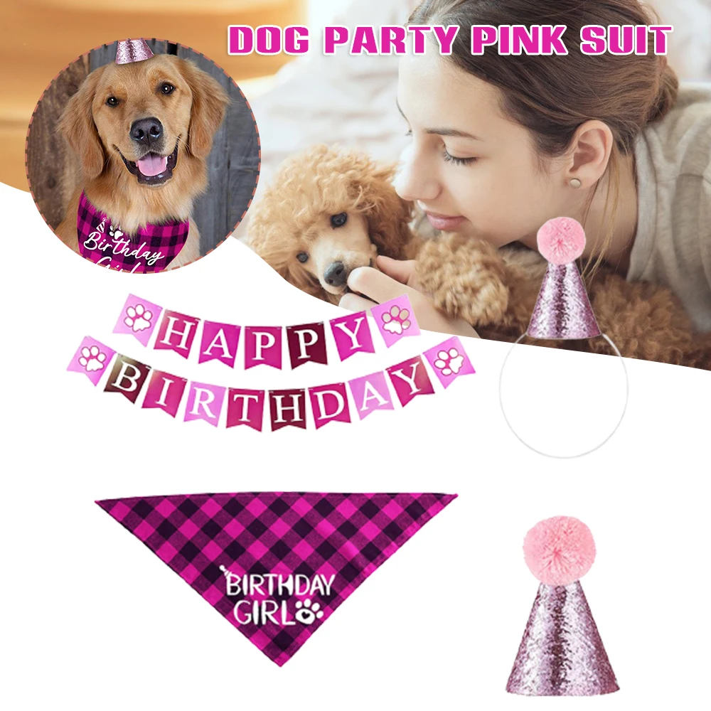 

Dog Birthday Party Set Dog Scarf Is Adjustable The Perfect Birthday Gift For Dogs