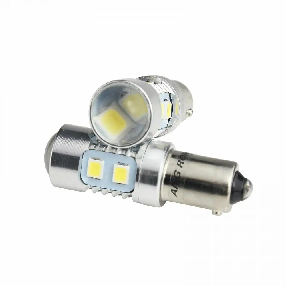 Фото Пара H21W 435 BAY9s Светодиодный боковой указатель парковки заднего хода DRL Свет белый №4