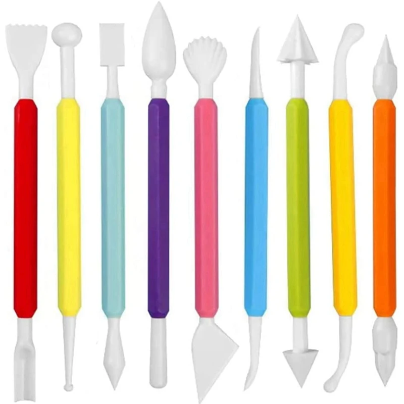 

9Piece Paste, Cake Marshmallow Sculpting Tools Set Fondant Tools Decorating Tools For Cake Decorating