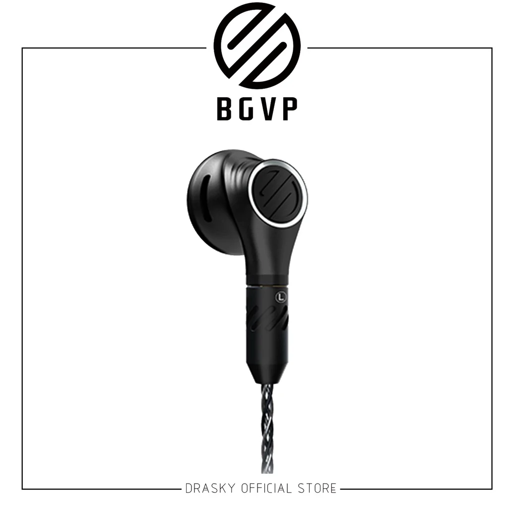 BGVP DX5 Flat Head Earplugs Bass Metal Hifi Music Monitor MMCX In Ear Stereo Earphone Mobile Phone And Computer Universal DIY