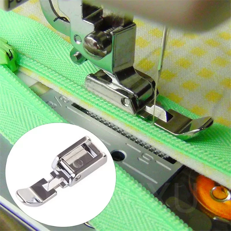 

Zipper Sewing Machine Foot Zipper Sewing Machine Presser Foot for Low Shank Snap On Singer Brother 5BB5105-1