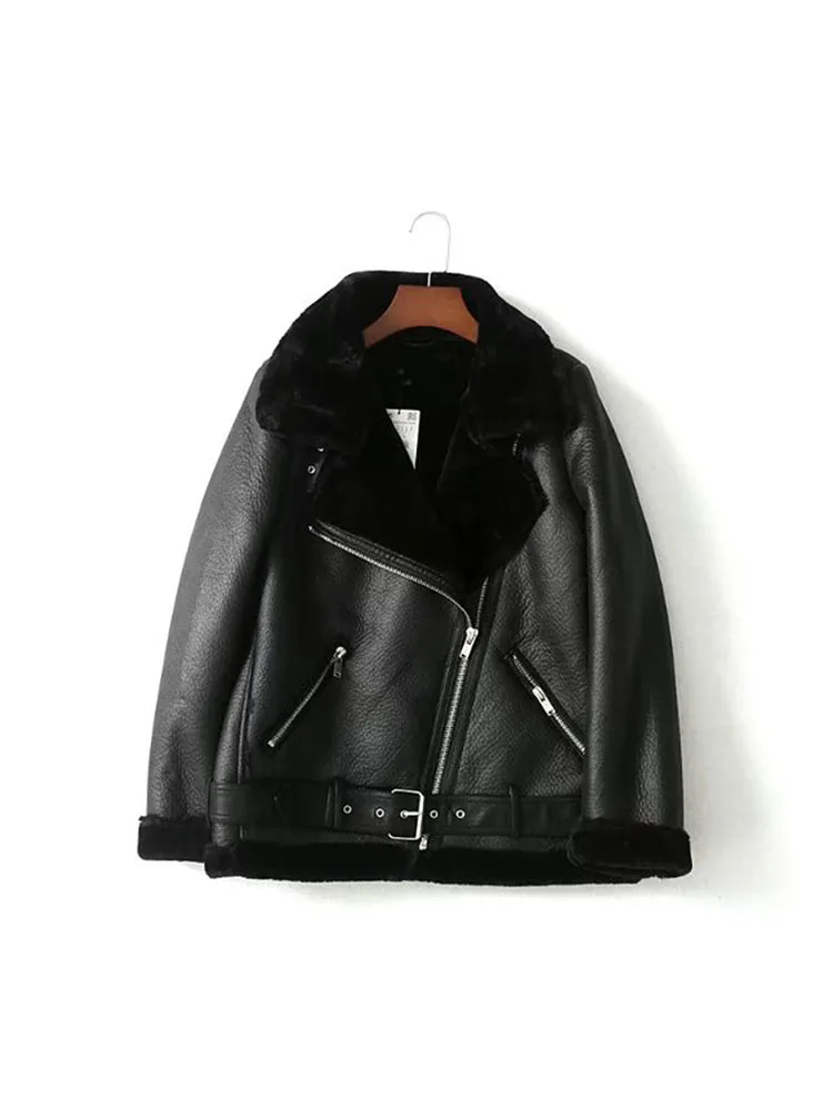 

Новинка 2023, женское модное двухмерное пальто, женская верхняя одежда с винтажным мехом в одном, топы, chaqueta negra