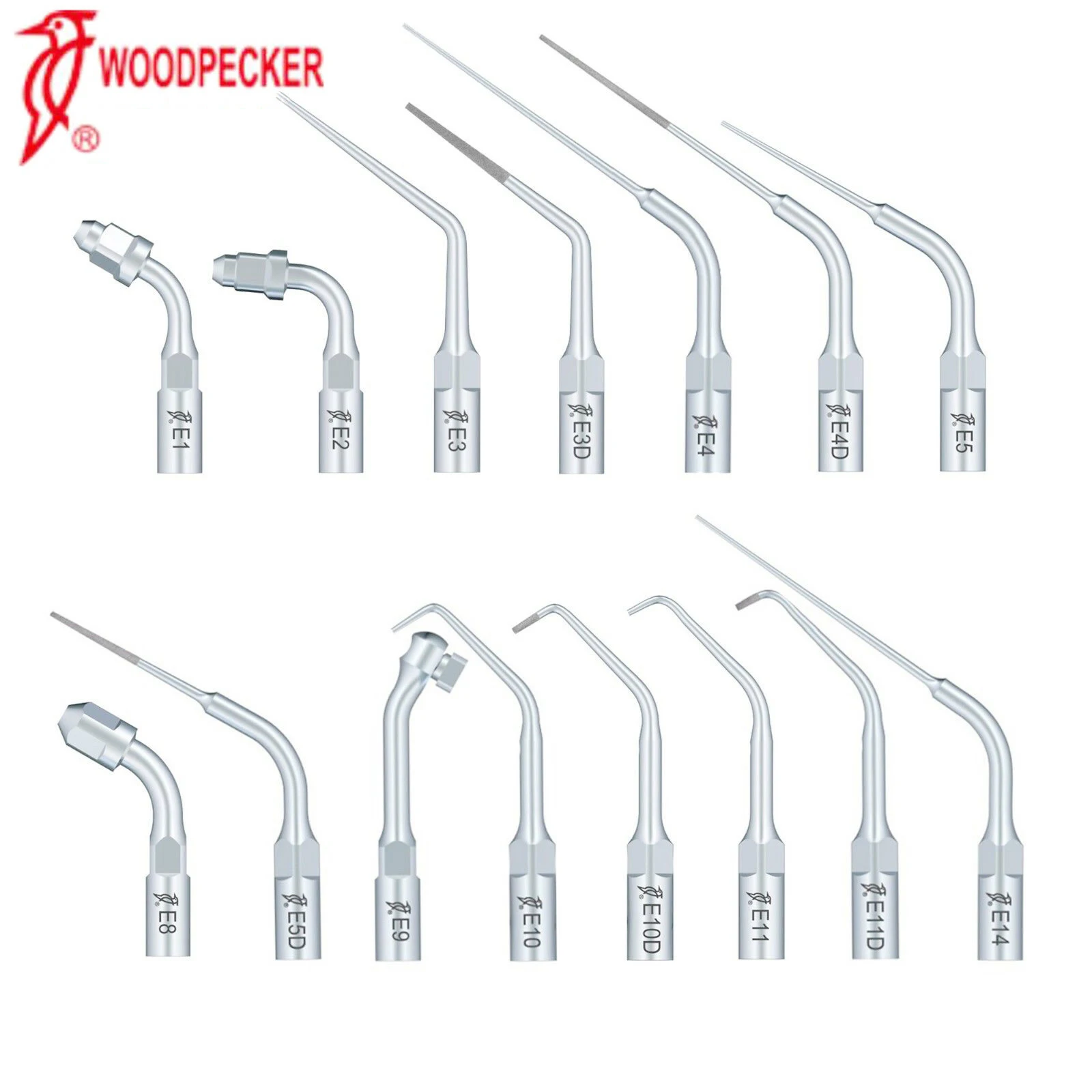 

Woodpecker Dental Ultrasonic Scaler Root Canal Tips Endodontics Tip E1 E2 E3 E3D E4 E4D E5 E5D E8 E9 E10 E10D E11D E14 UDS EMS
