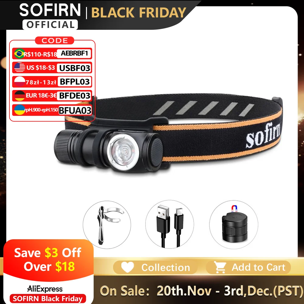 

Sofirn HS10 Мини-налобный фонарь