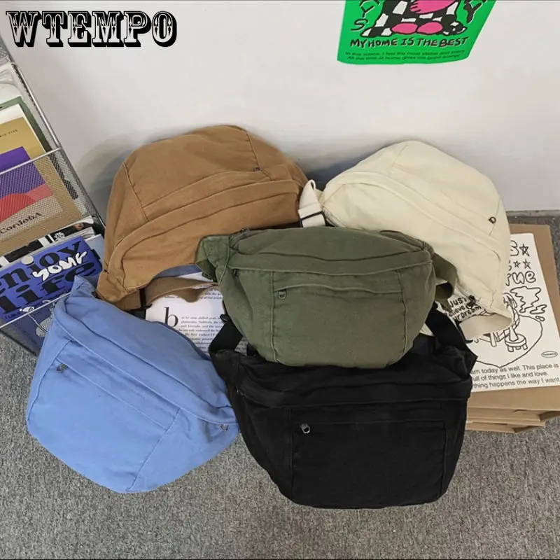 Fashion Trend Waist Bag Street Hip-hop Women Shoulder Bag Chest Pack Outdoor Sport Canvas Fanny Pack Crossbody Bag Lady Belt Bag