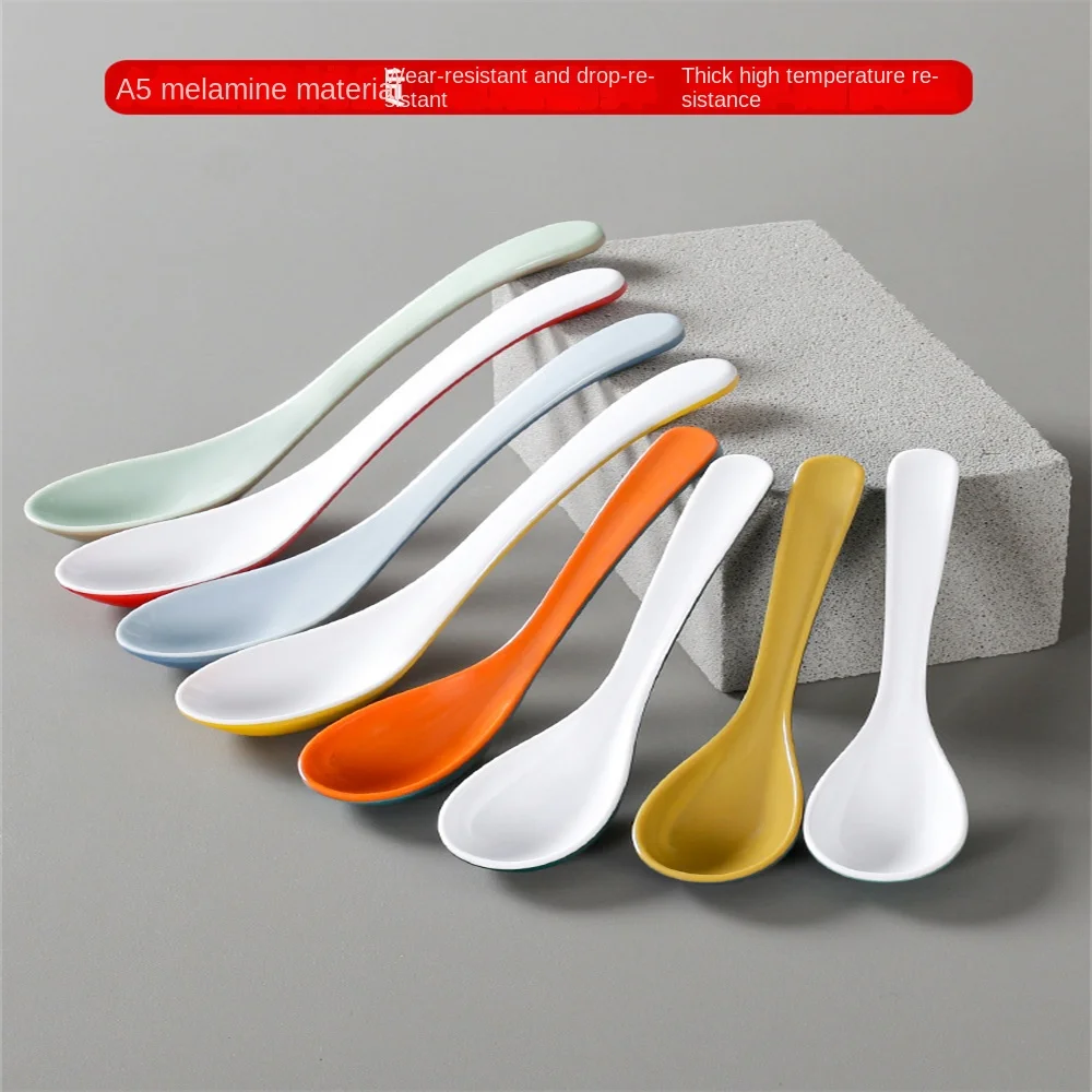 

Ins Style Two-color Spoon High Quality Spoon Cartoon Creative Mixing Spoon Kitchen Accessories Plastic Spoon Tableware