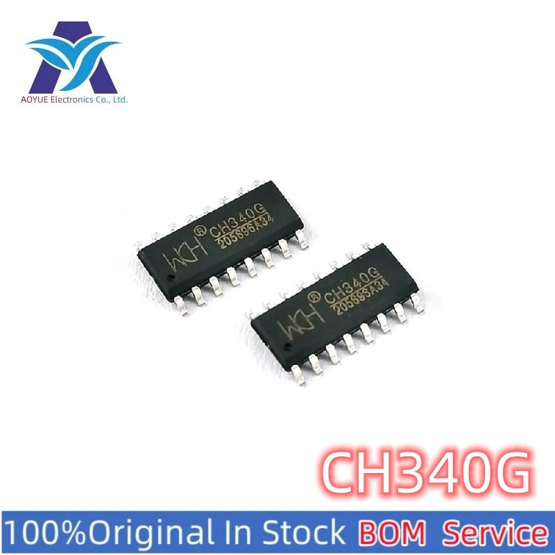 Новые оригинальные запасные электронные компоненты IC CH340G IC MCU One Stop BOM Service